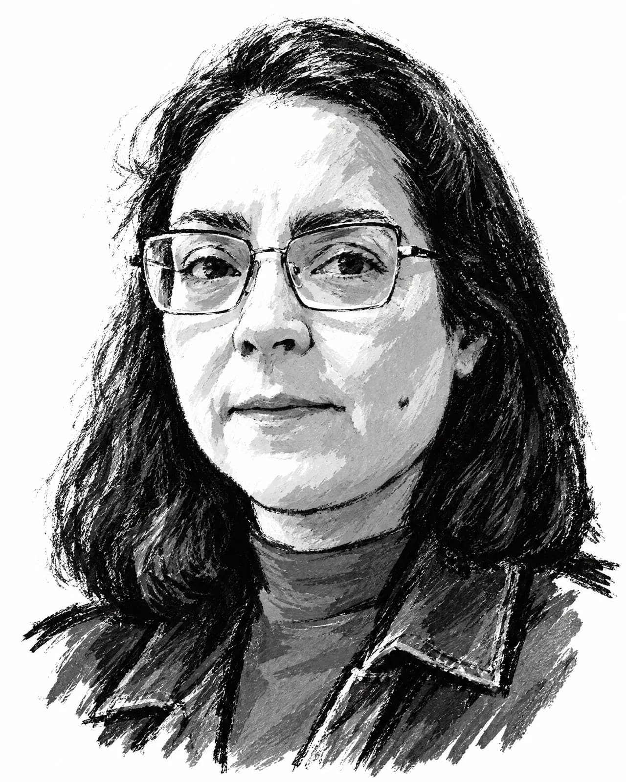 Drawn portrait of Rosana Inacio Leite